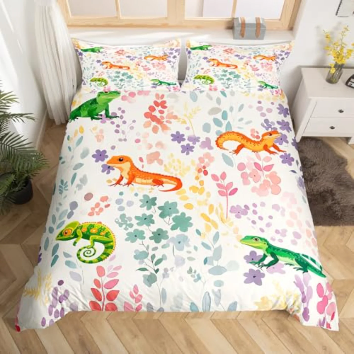 Reptile Lizard Duvet Cover, Twin