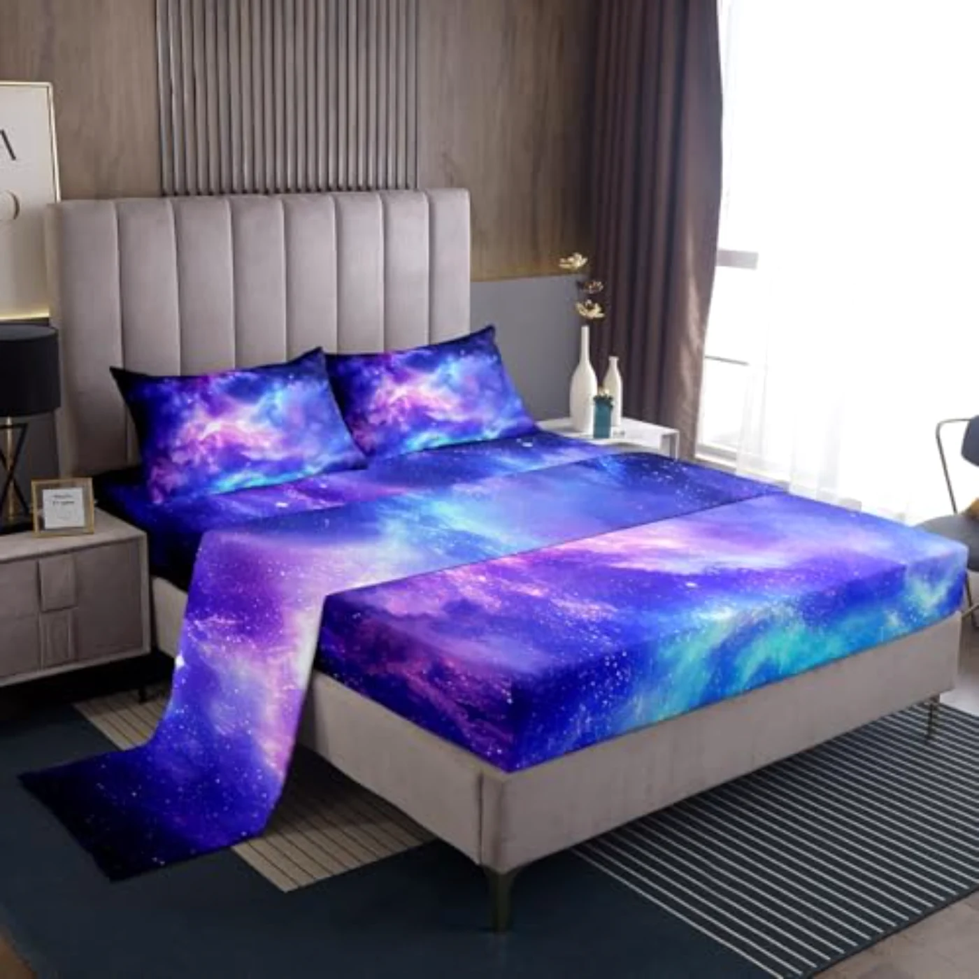 Purple Galaxy Kids Teens Girls, Purple & (NPD3)