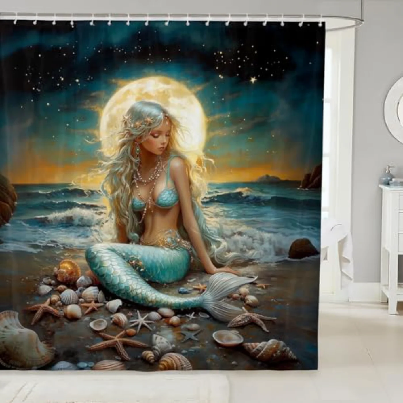 Mermaid Shower Curtain Wx78 L Shower Curtain