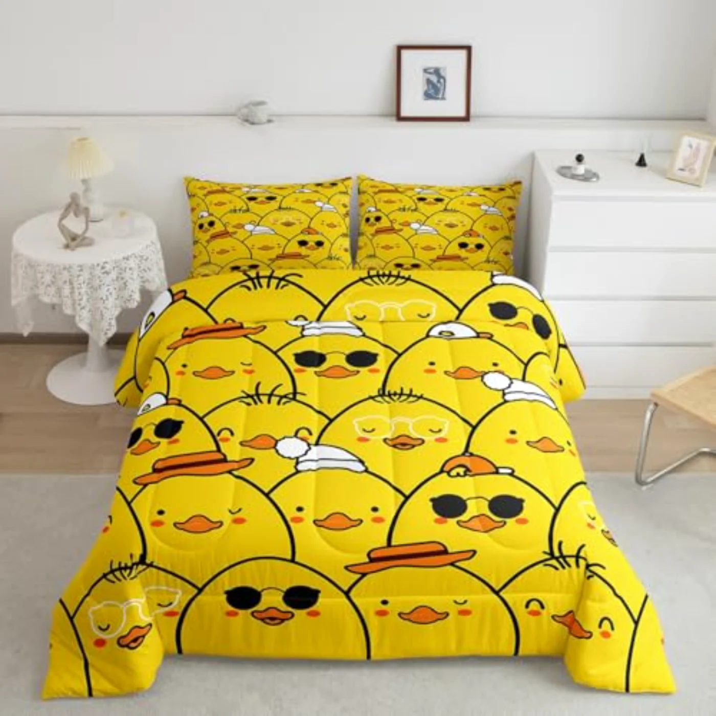 Cute Duck Comforter Set, Full