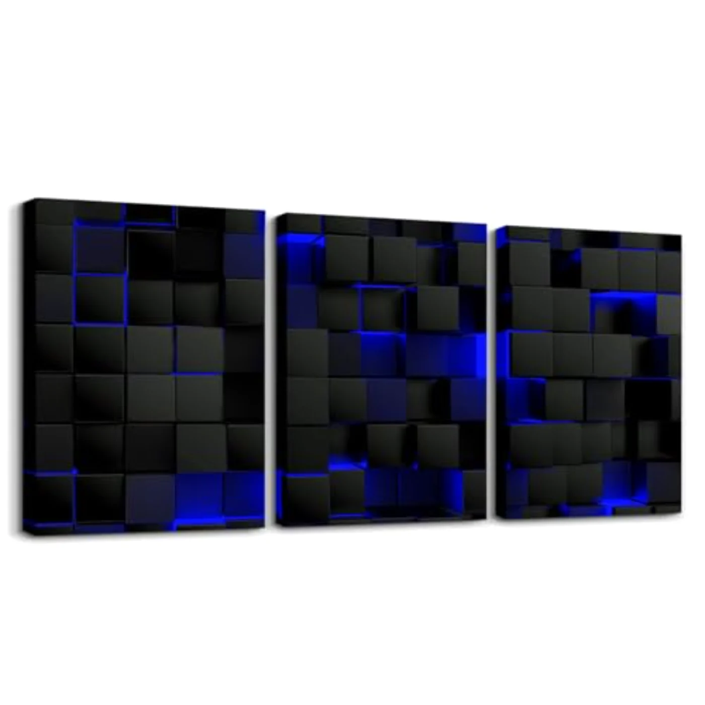 Abstract Wall Art Black Blue Wall Hanging