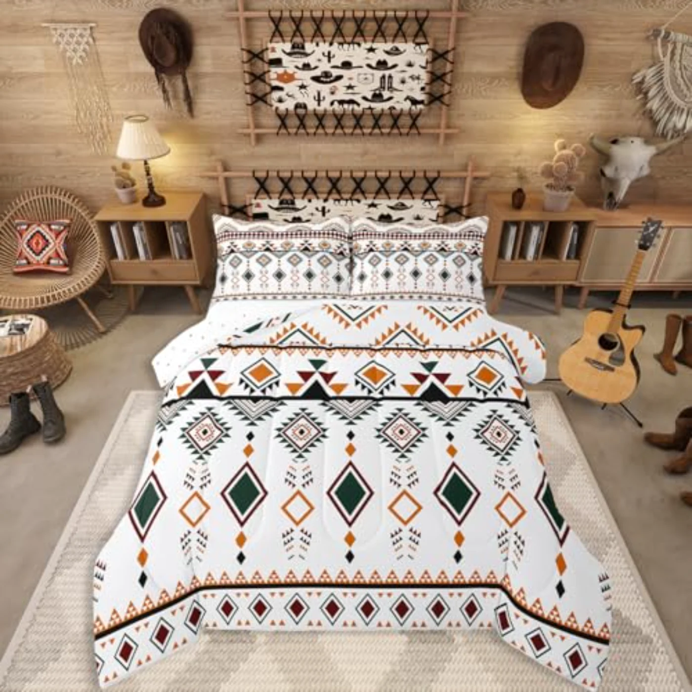 Rustic Western Comforter Set, King