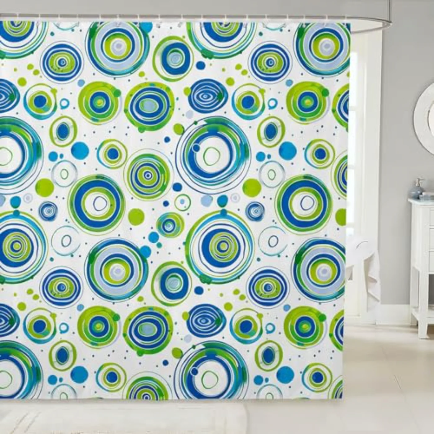 Abstract Fabric Shower Curtain - Shower Curtain