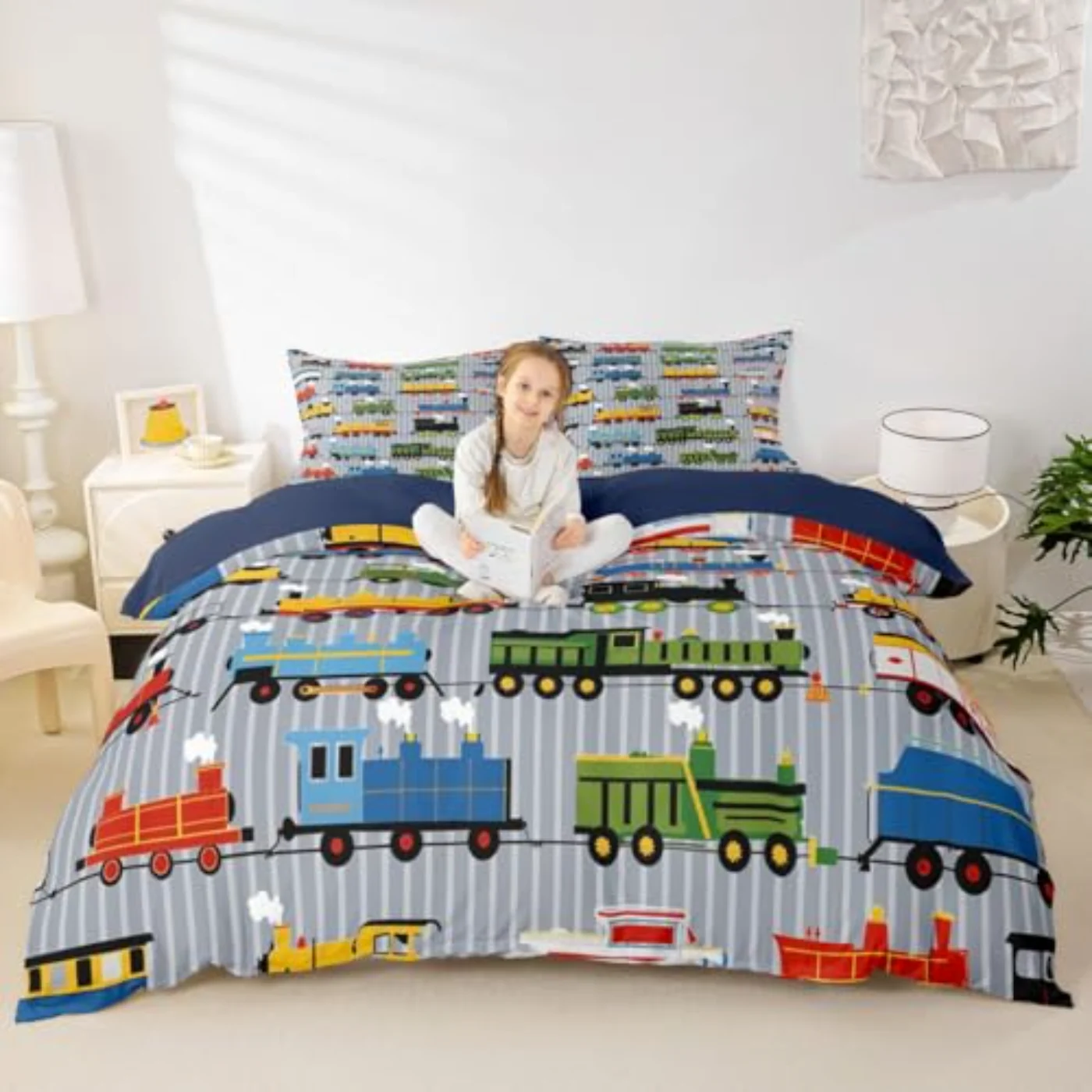 Boys Train Duvet Cover, Twin