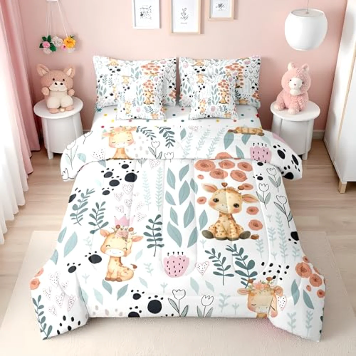 Kids Giraffe Sheets Comforter Set, Twin