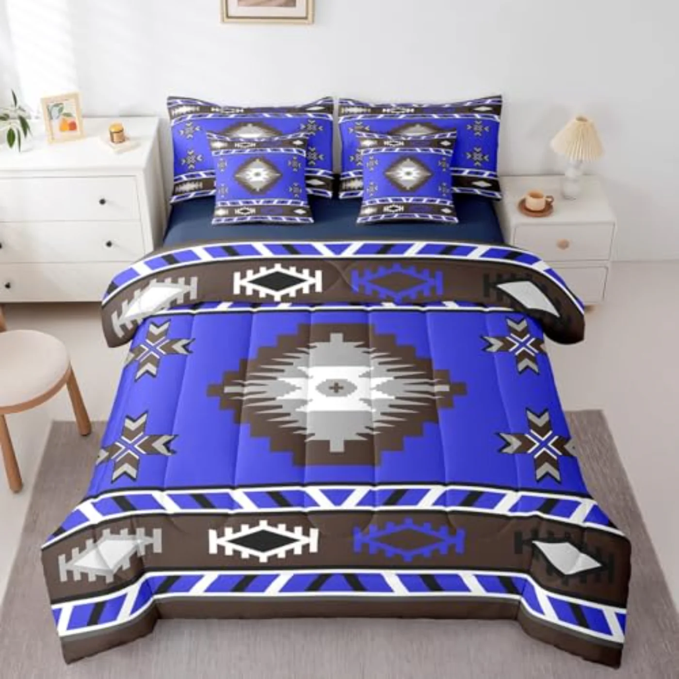 Tribal Aztec In Bag Comforter Set, Queen