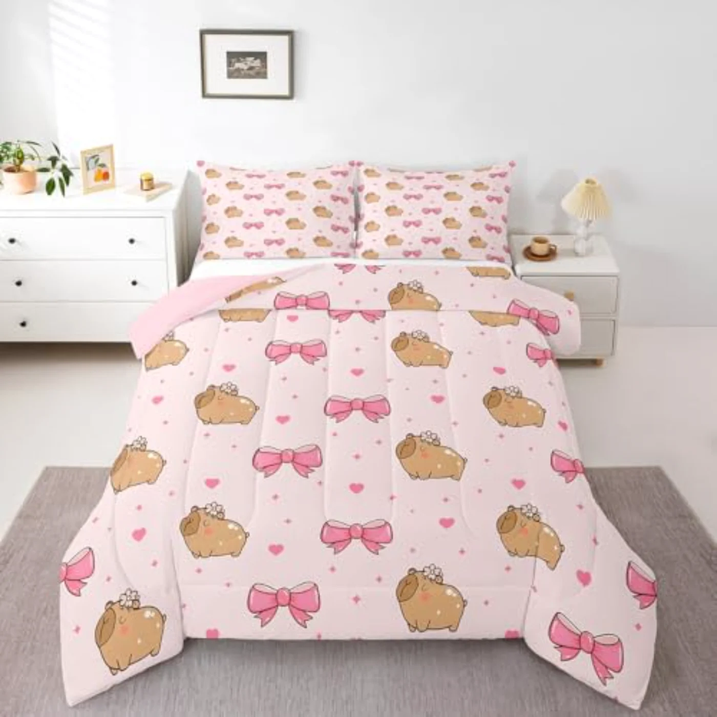 Bowknot Comforter Set, Twin