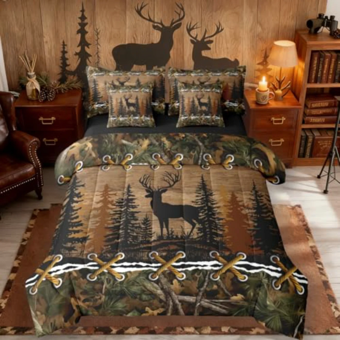 Deer In Bag Comforter Set, Queen