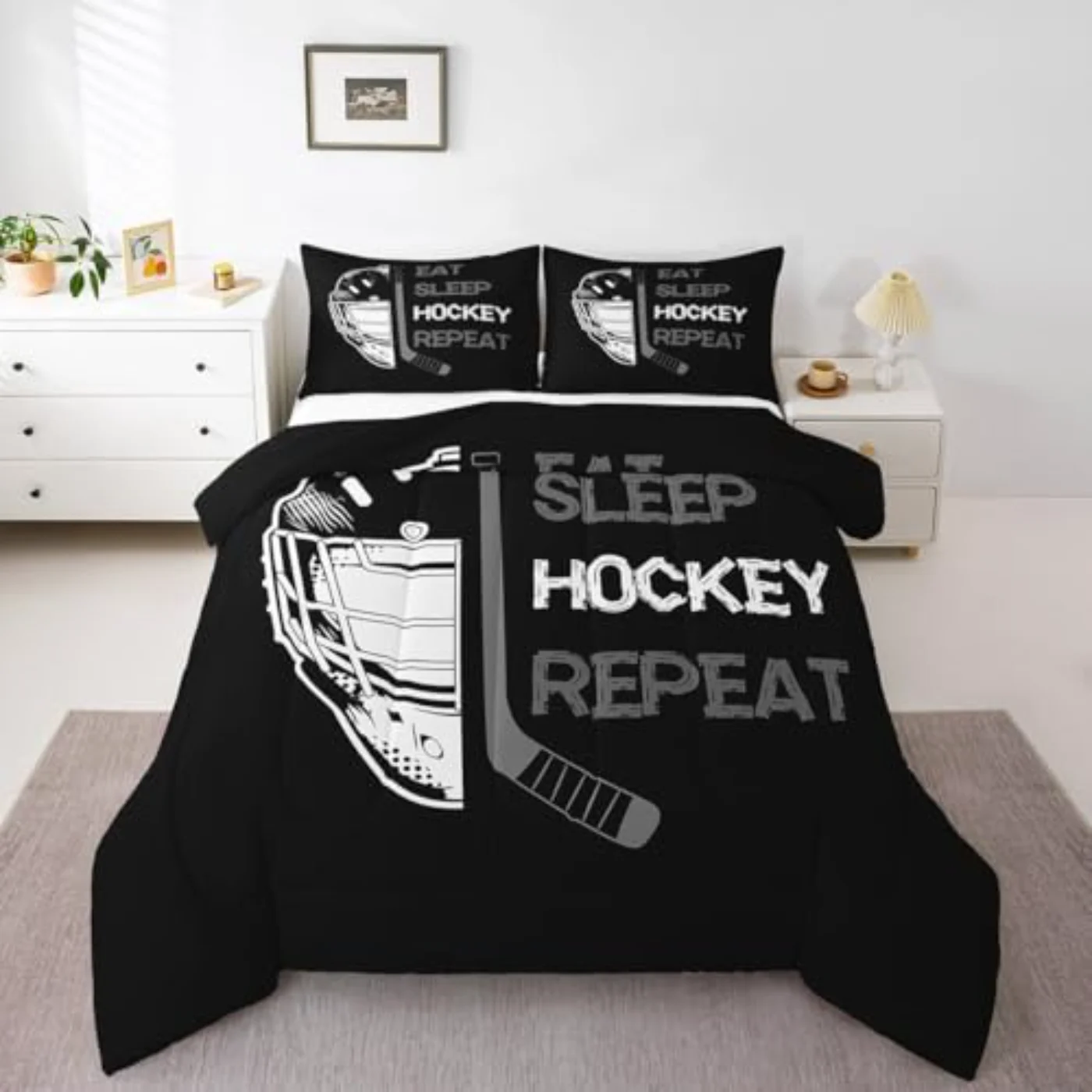 Hockey Comforter Set, Twin
