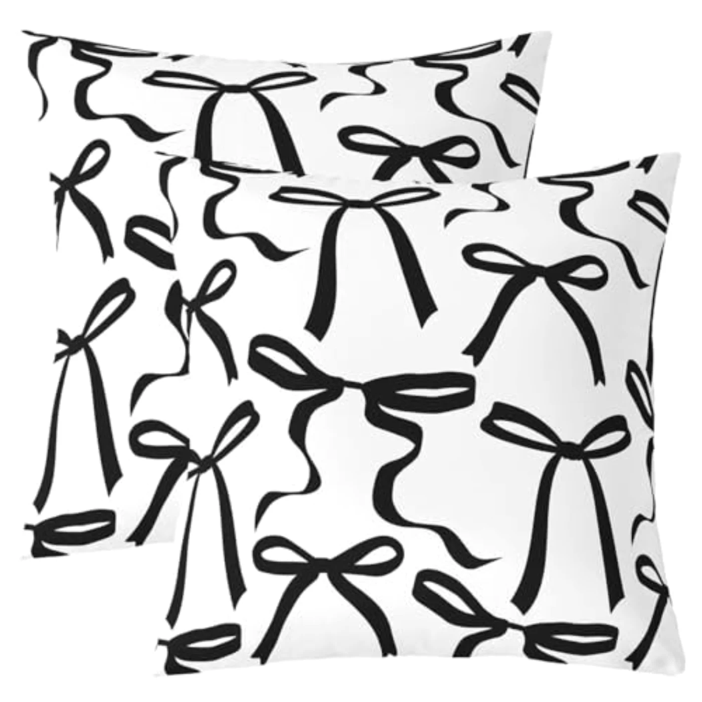Coquette Black Bow Throw Pillow Pillow Covers