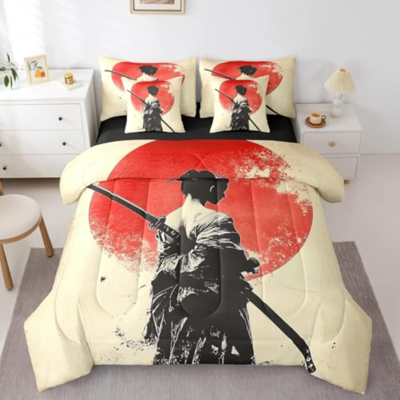 Cool Geisha Comforter Set, King