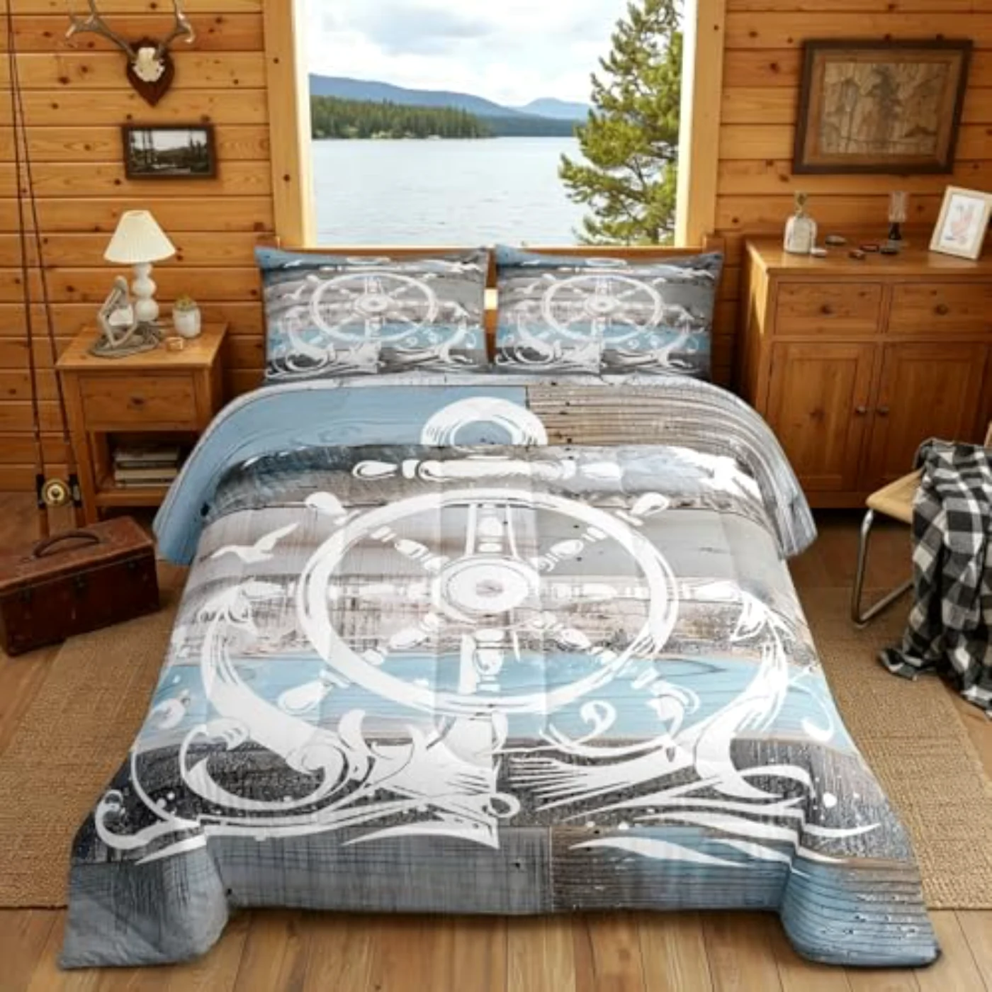 Nautical Anchor Quilt, Full