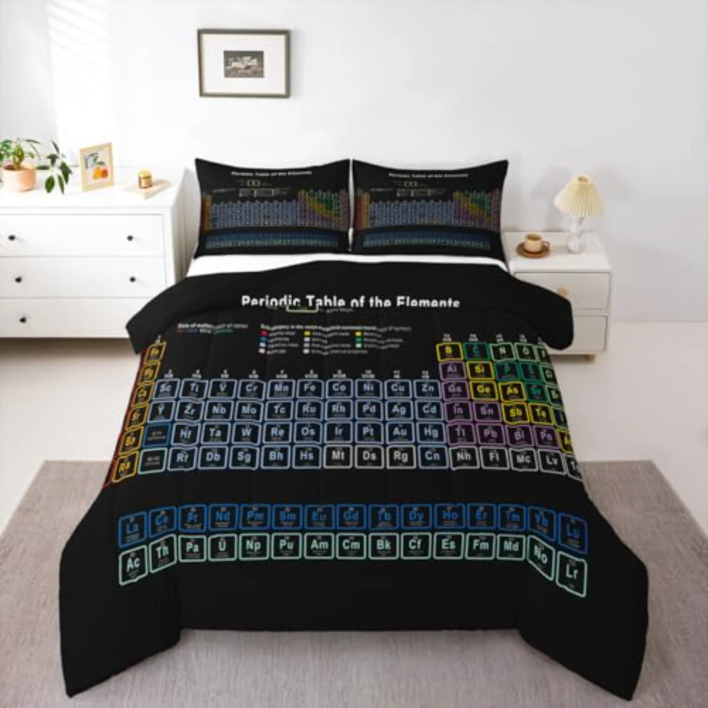 Chemistry Theme Comforter Set, Twin