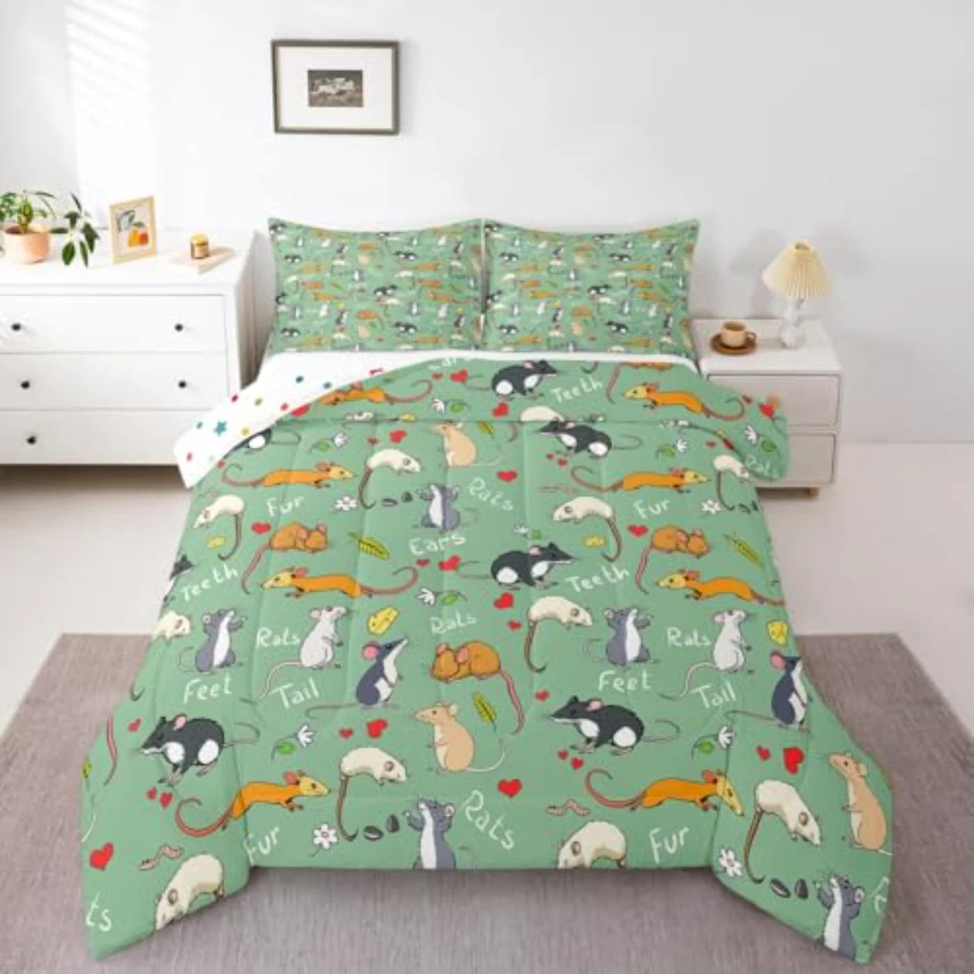 Kids Rat Comforter Set, Twin