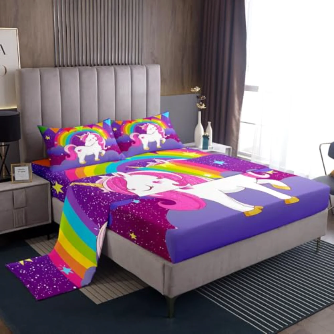 Kids Unicorn Sheets - Cute Sheet Set, King