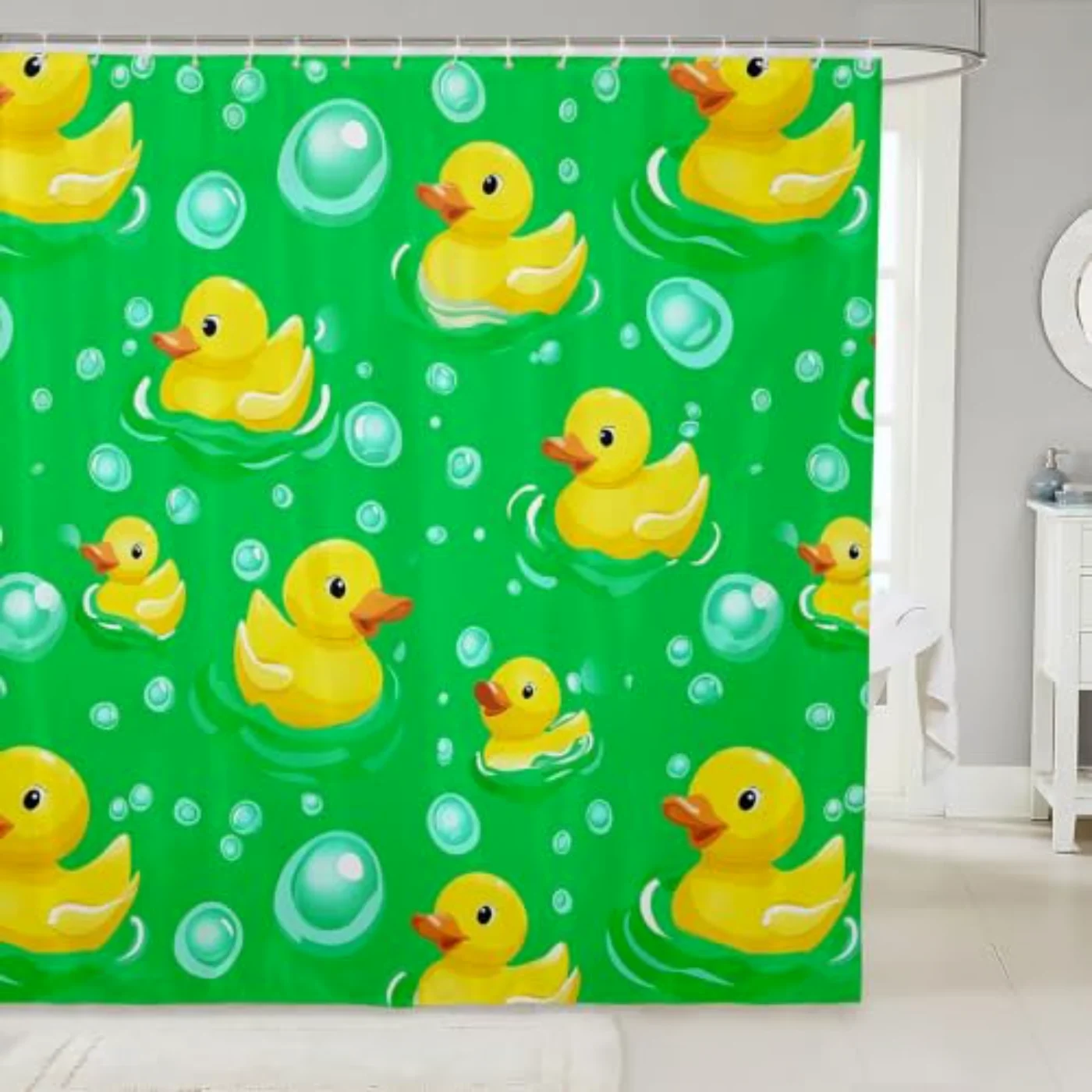 Kids Cute Duck Shower Curtain Shower Curtain