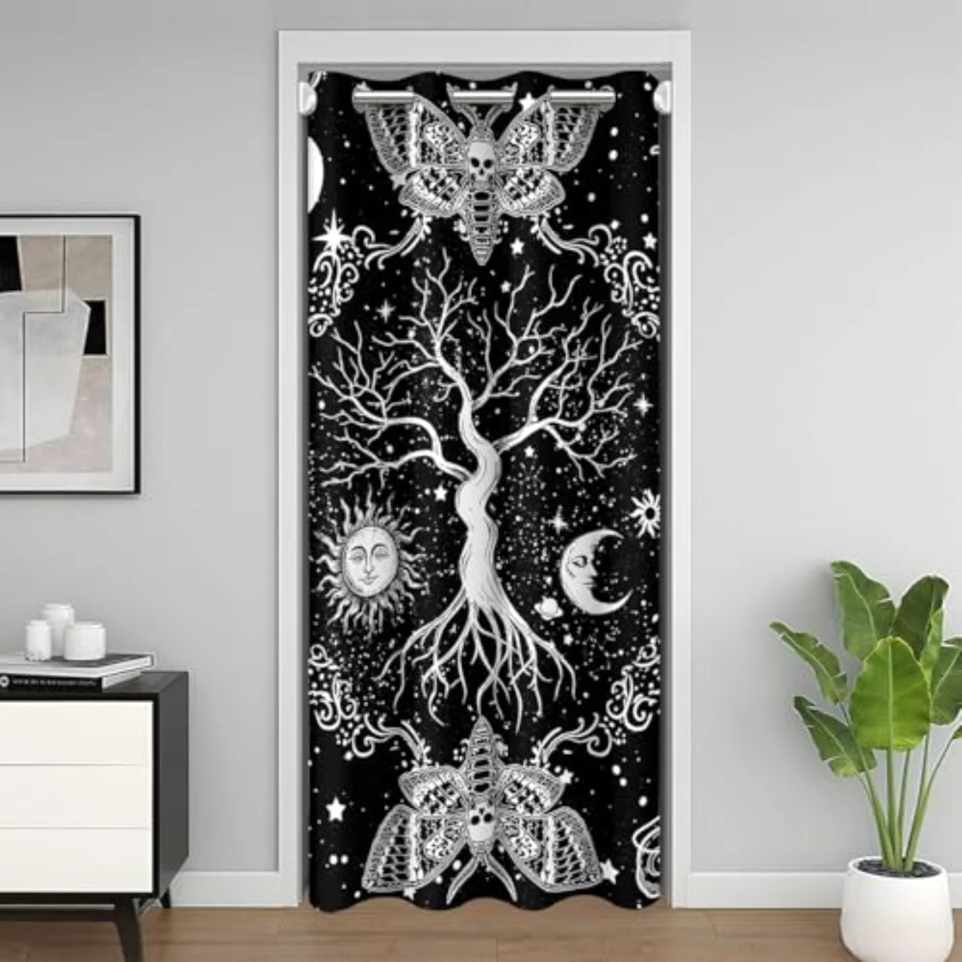 Sun Moon Doorway Curtain Curtains