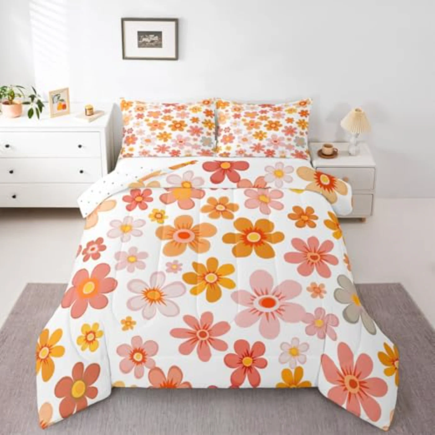 Groovy Flower Comforter Set, Twin