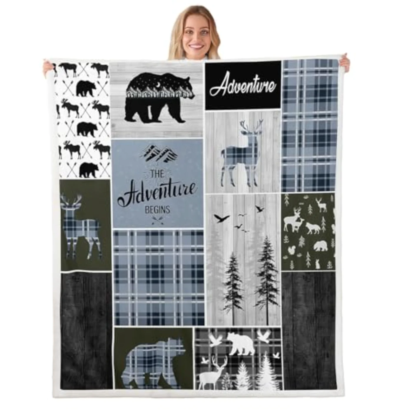 Rustic Cabin Throw Blanket Kids Throw