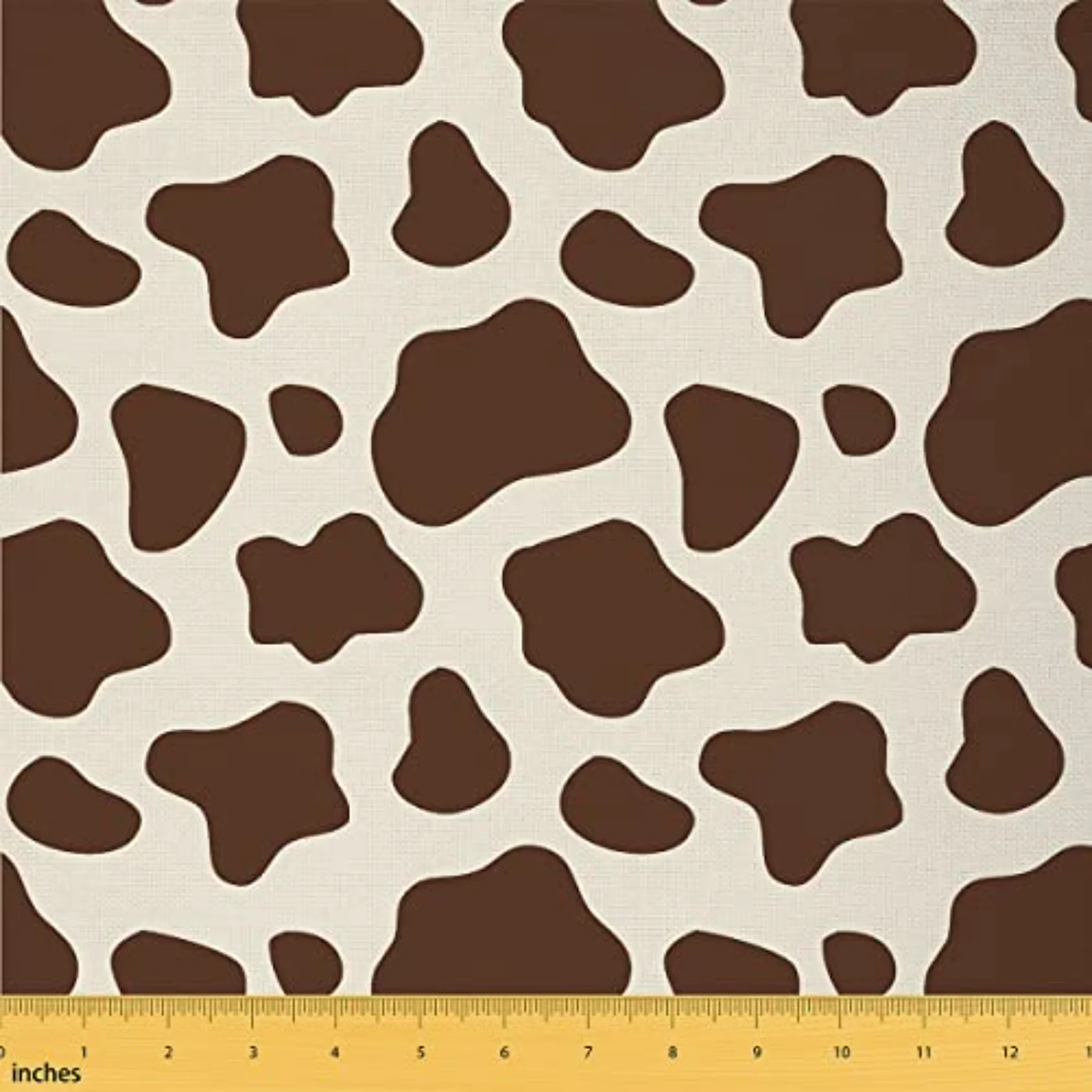Cow Print Fabric By Yard Comforter, Brown & Tan