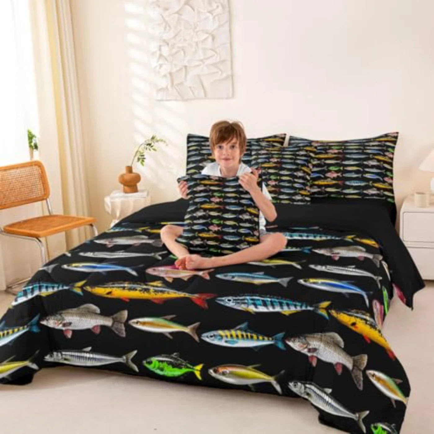 Kids Fishing - In Bag Comforter Set, Full