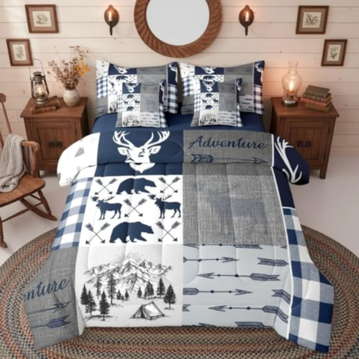 Moose Boys Comforter Set, Twin