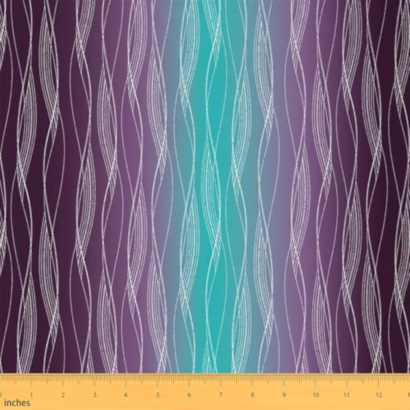 Purple Teal Ombre Fabric By Comforter Set