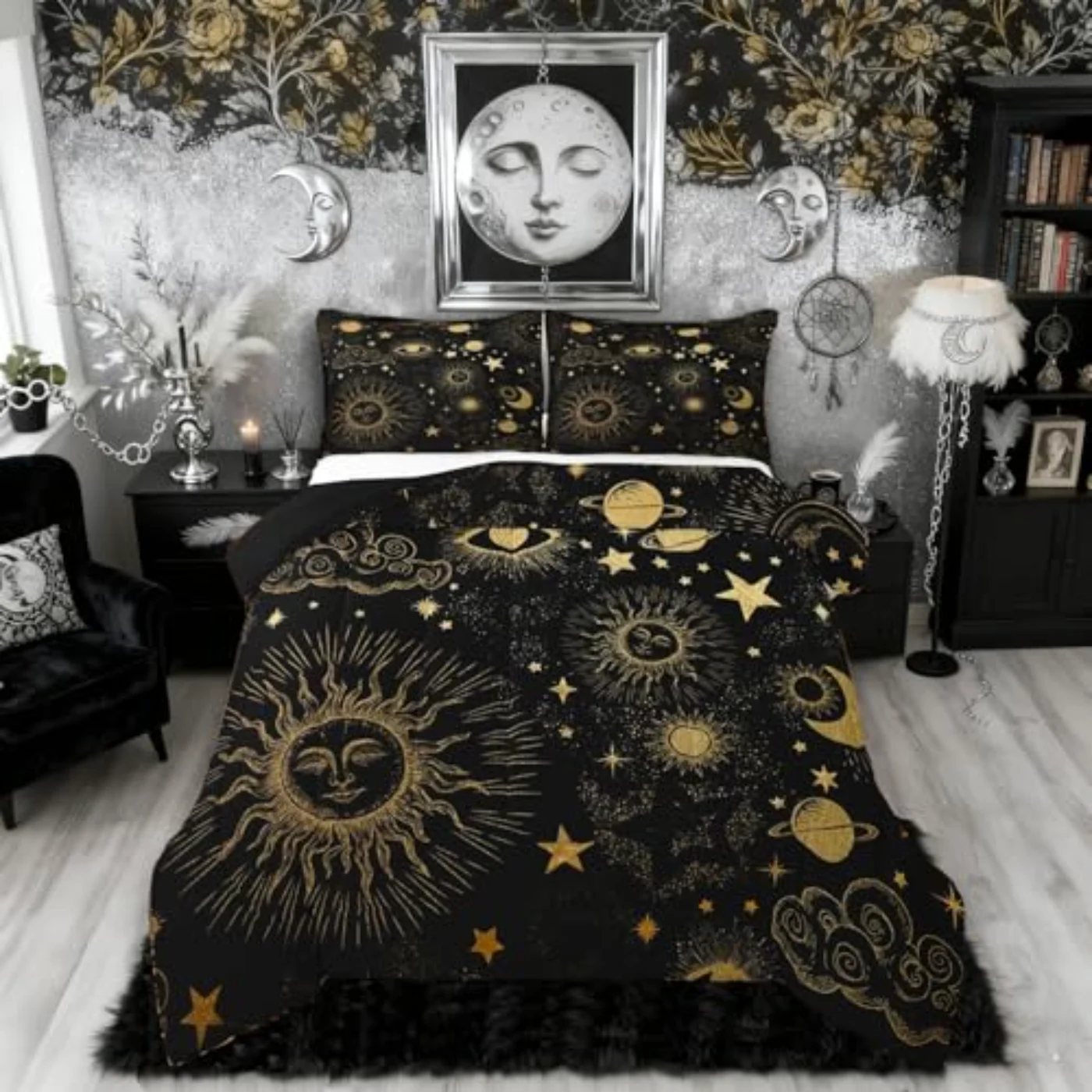 Star Moon Quilt, Twin