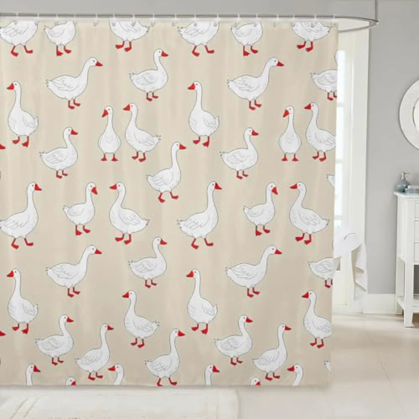 Cute Goose Shower Curtain Wx84 Shower Curtain