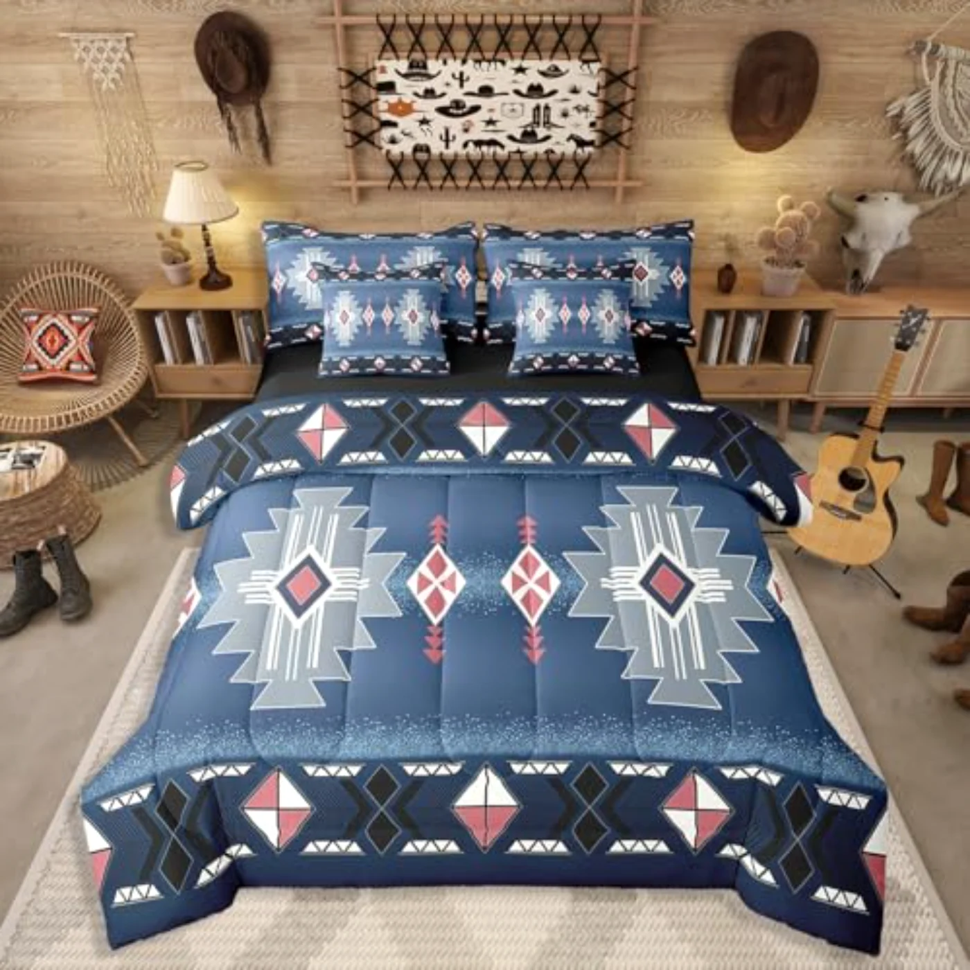 Southwestern Aztec Comforter Set, Twin