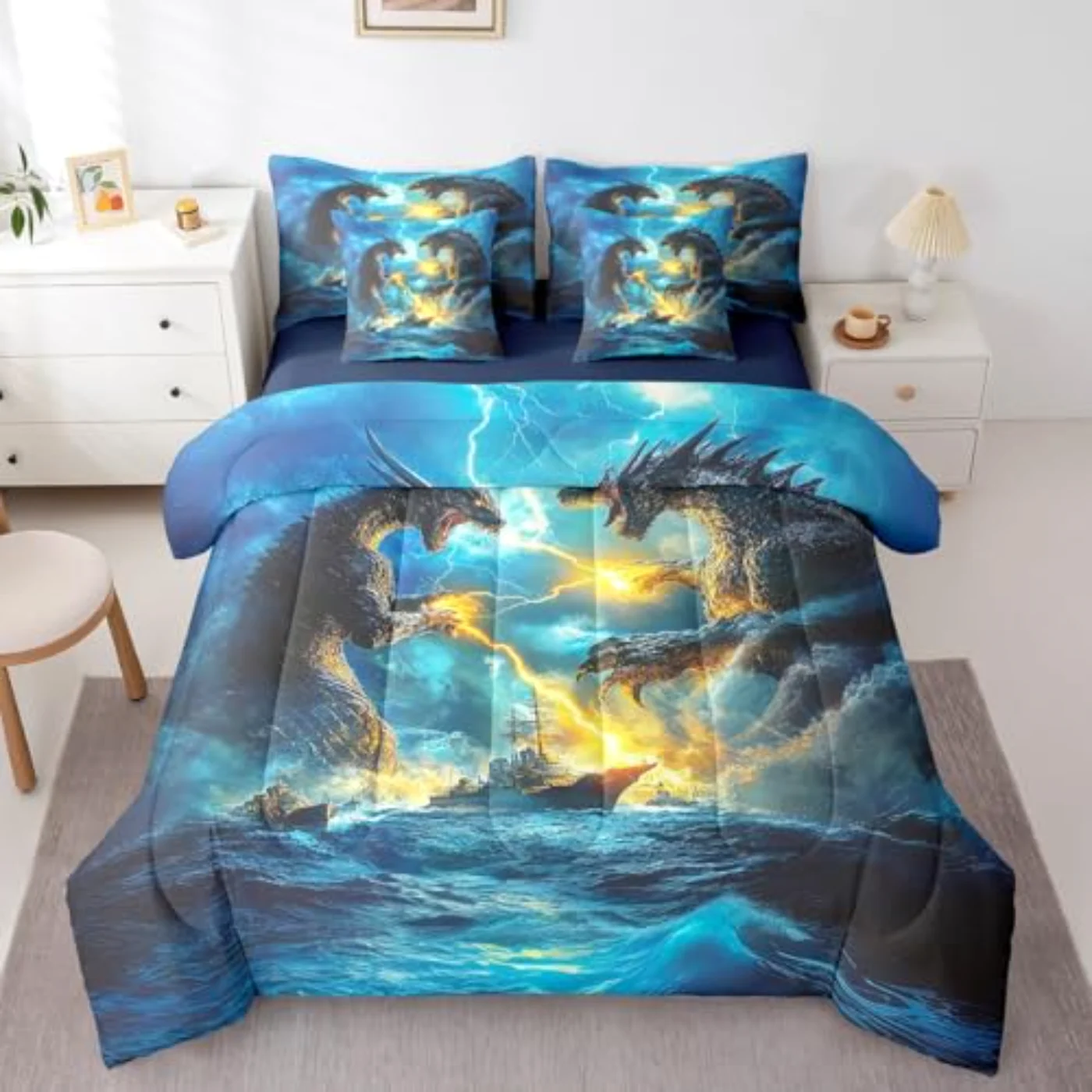 Dragon In Bag Comforter Set, Twin