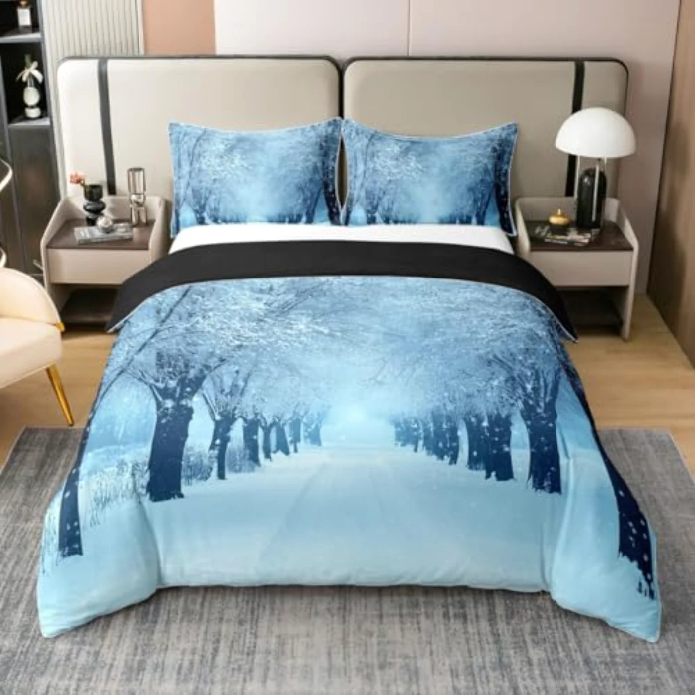 Natural Cotton Winter Duvet Cover, King