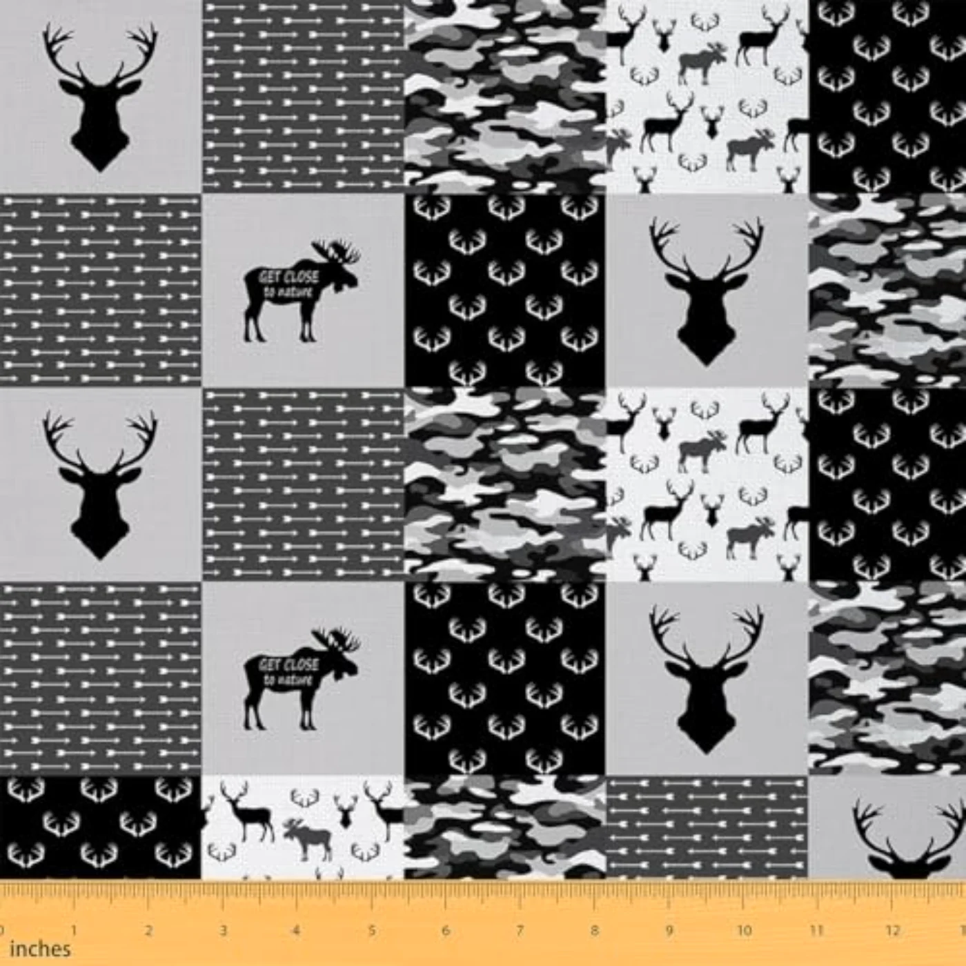 Deer Material Fabric By Yard Comforter Set