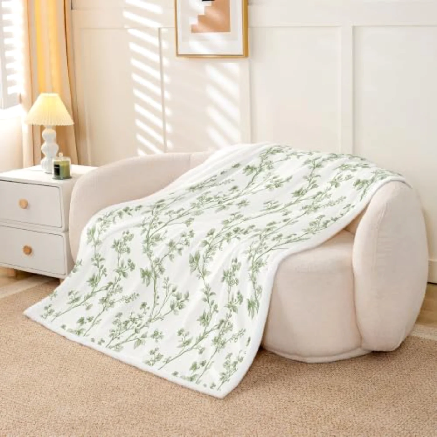 Floral Fleece Blanket X50 Flowers Throw