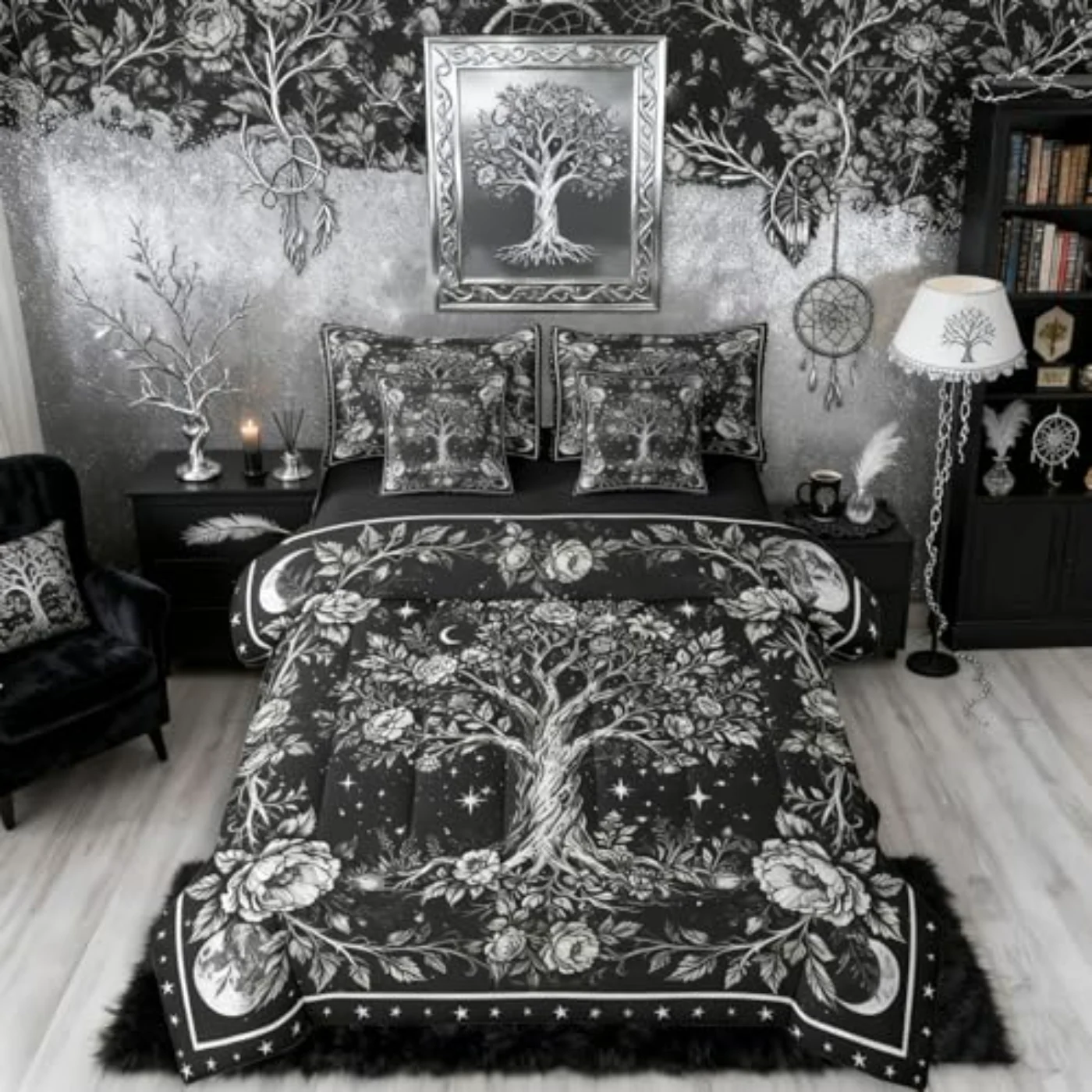 Goth Sheets Comforter Set, Full