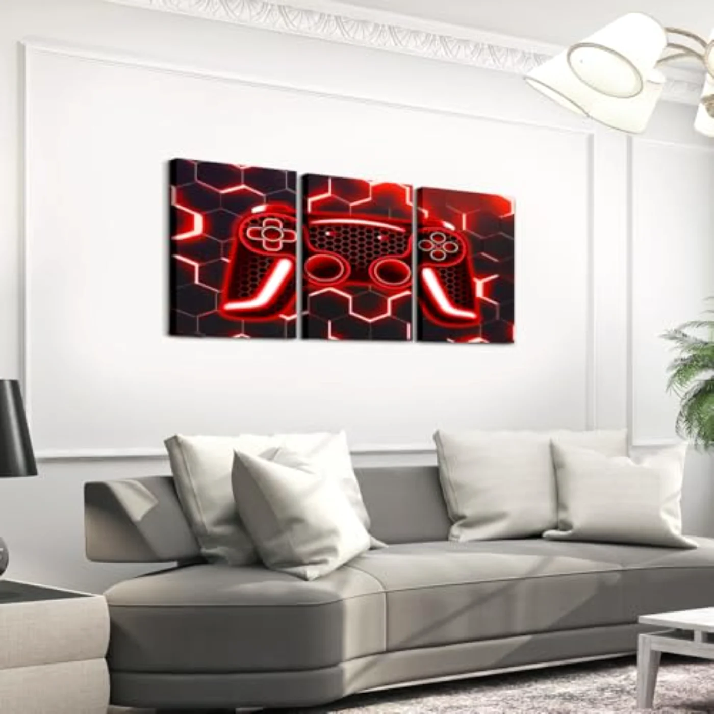 Kids Gamer Canvas Wall Art Wall Hanging