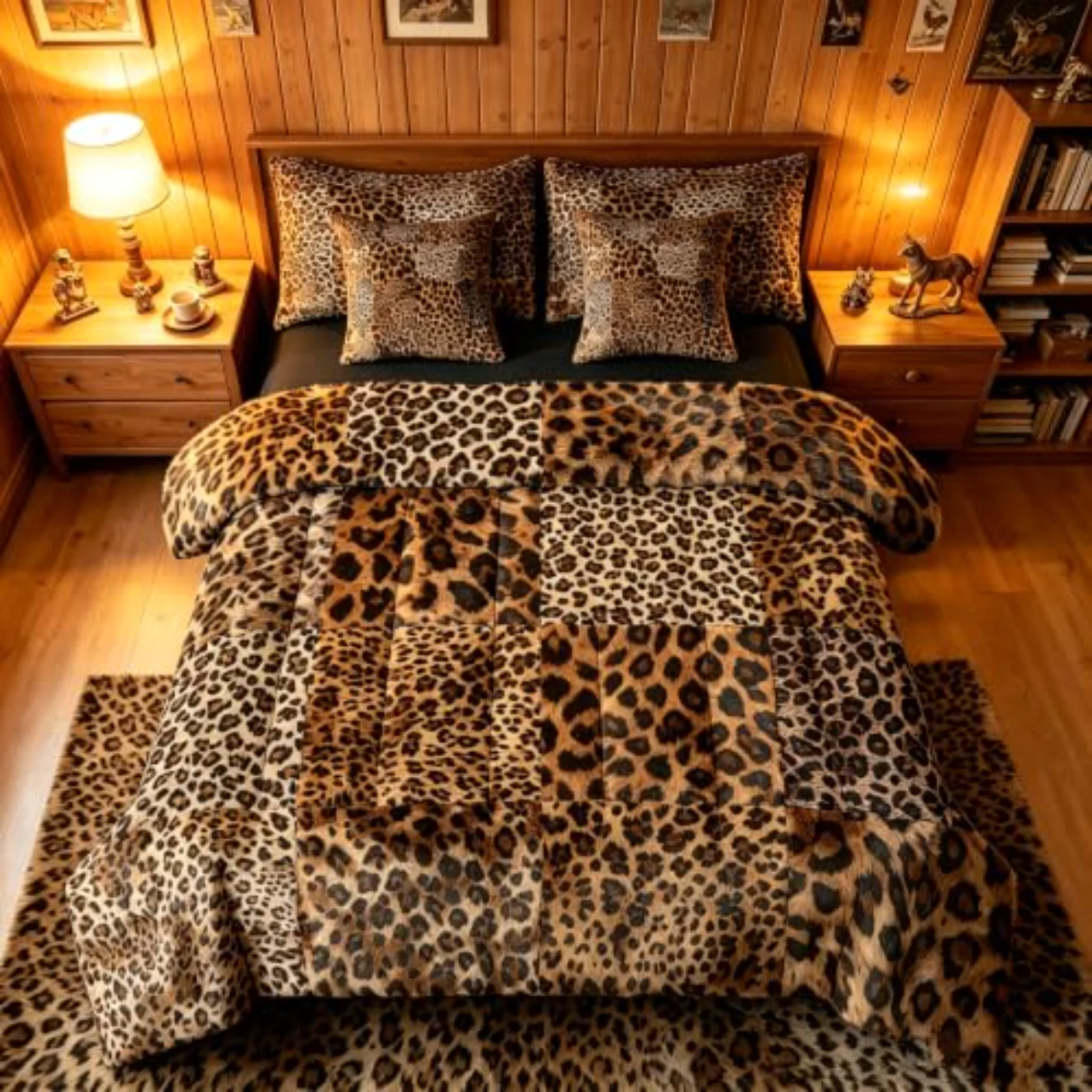 Brown Leopard Print Sheets African (XQB3)